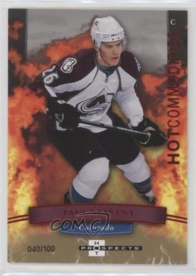 2007-08 Fleer Hot Prospects Commodities Red 40/100 Paul Stastny #144 k5i