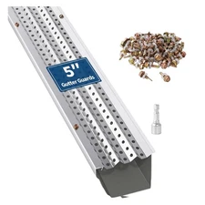 5 Inch Gutter Guard Cover 50/100/200FT Mesh Leaf Debris Blocker for Roof Drain