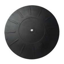7 inch Turntable Platter Mat Rubber Silicone Slipmat Pad for Black