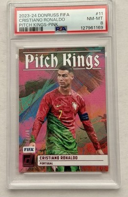 2023 Donruss Pitch Kings Cristiano Ronaldo #7/25! PSA 8 Jersey Match! POP 1 💎📈