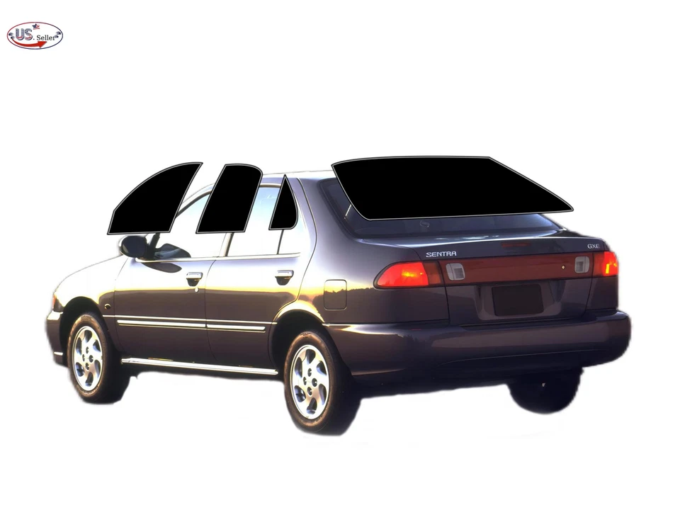 Kit de película de tinte de ventana de 2 capas precortada personalizada computarizada para TODOS los Nissan Sentra sedán Foto 4 de 4
