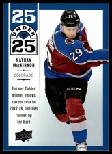 2018-19 Upper Deck 25 Under Nathan MacKinnon Colorado Avalanche #U25-3