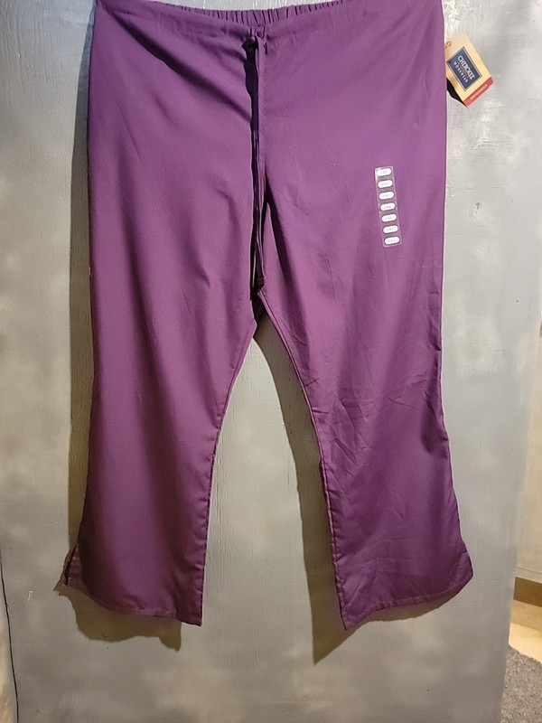 NWT Cherokee Workwear Purple Scrub Pants Size 2XL