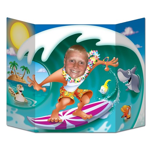 Beistle 3' 1" x 25" Surfer Dude Photo Prop 2/Pack 57998