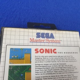 Master System SONIC THE HEDGEHOG x3 Games (NI) 1 +2 +Chaos PAL (Works in US)