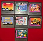 SEGA Game Gear Lot of 7 Games Sonic 2, Aladdin, Jurrasic Park, etc
