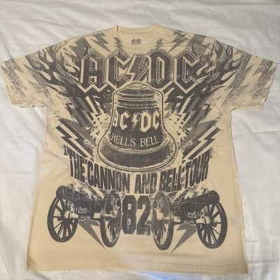   AC/DC  Hell s Bell  Cannon & Bell Tour    Classic Rock 1982 Cream - L