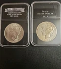 LOT OF 2 1922 P, And 1923 P  PEACE SILVER DOLLARS