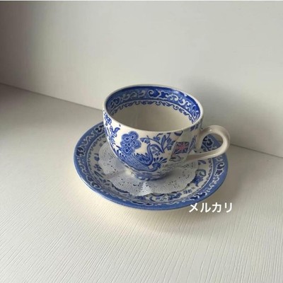 Burleigh Blue Regal Peacock Cup Saucer