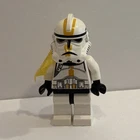 LEGO Star Wars Clone Trooper Minifigure White w/ Yellow Markings SW1234 1pc