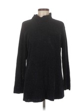 Sag Harbor Women Black Turtleneck Sweater M Petites