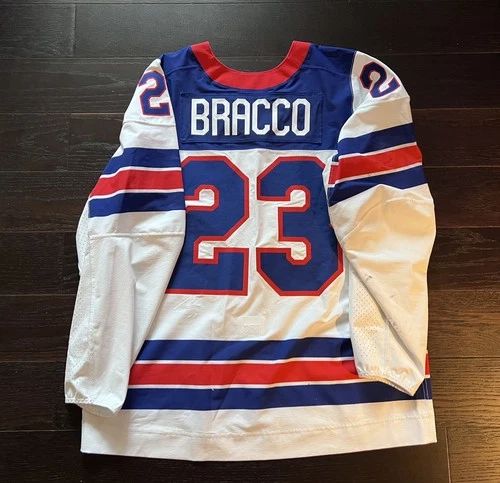 USNTDP Team USA Game Worn Hockey Jersey #23 Danny Bracco Nike Swift