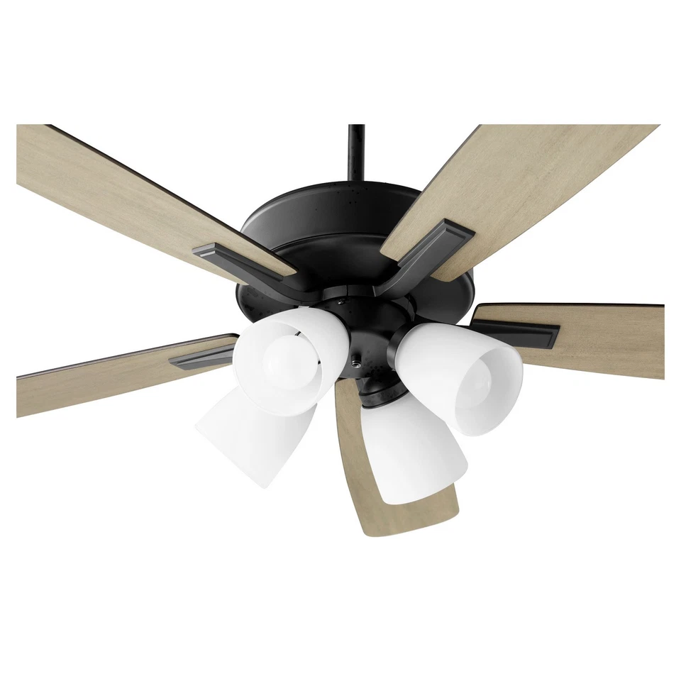 Matte Black 52"Ceiling Fan from the Ovation Collection - Image 2 of 3