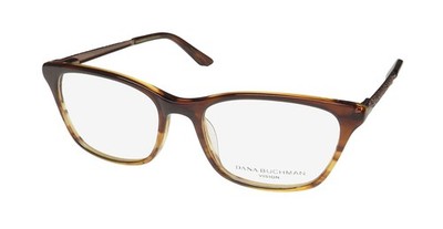 NEW DANA BUCHMAN COBY GLASSES PLASTIC BR 50-16-130 FULL-RIM SQUARE BROWN WOMENS