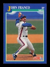 John Franco New York Mets Baseball Score Trading Card