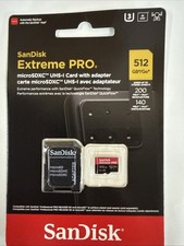 SanDisk 512GB Micro SD SDXC MicroSD Class 10 Extreme PRO 200MB/s SDSQXCD-512G