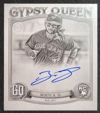 BO BICHETTE 2020 TOPPS GYPSY QUEEN MINI BLACK & WHITE RC AUTO/50 NEW YORK METS
