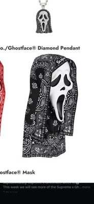 Supreme Ghost Face Mask BLACK | eBay