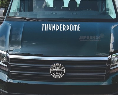 Aufkleber Thunderdome 60x14cm S170 Wunschfarbe -  Auto Bus Wohnmobil Hardcore