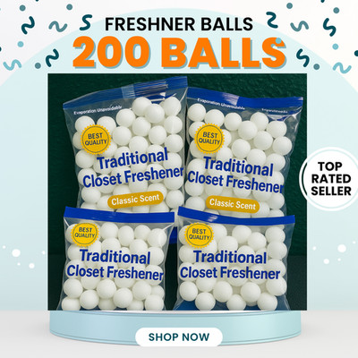 200 Balls Compact Closet Aroma Balls   For Drawers & Storage Containers