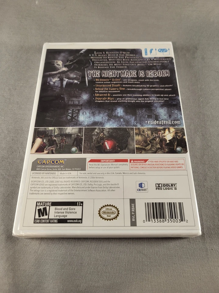 Resident Evil 4, Wii, Brand New & Sealed! - Image 2 of 4