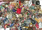 13 LBS+ HUGE Vtg Costume to Fashion Jewelry lot Bracelet Tennis Stretch Chain