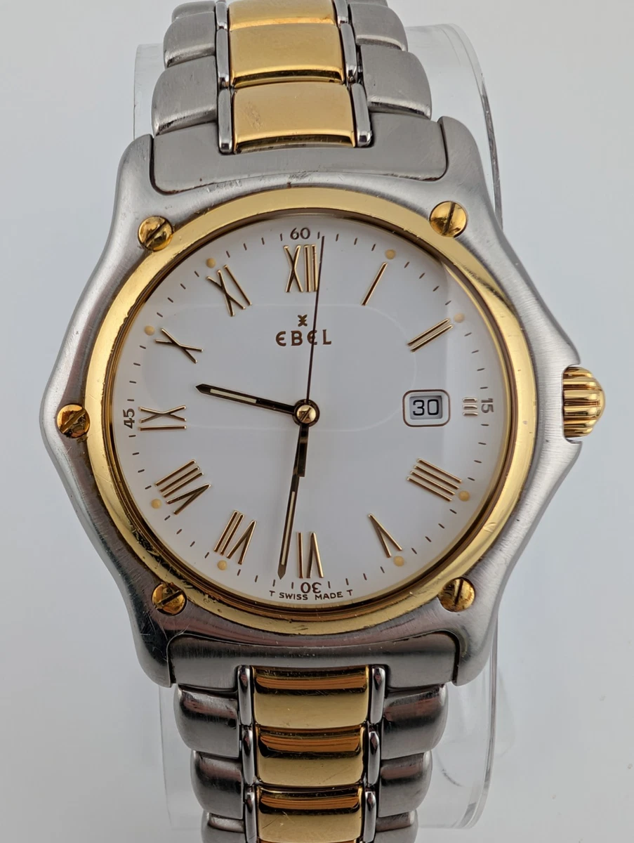 EBEL 1911 series MOP face 18k gold links watch Ebel Discovery 1911 Waches Gold 18 Carats For Sale at 1stDibs main image 2