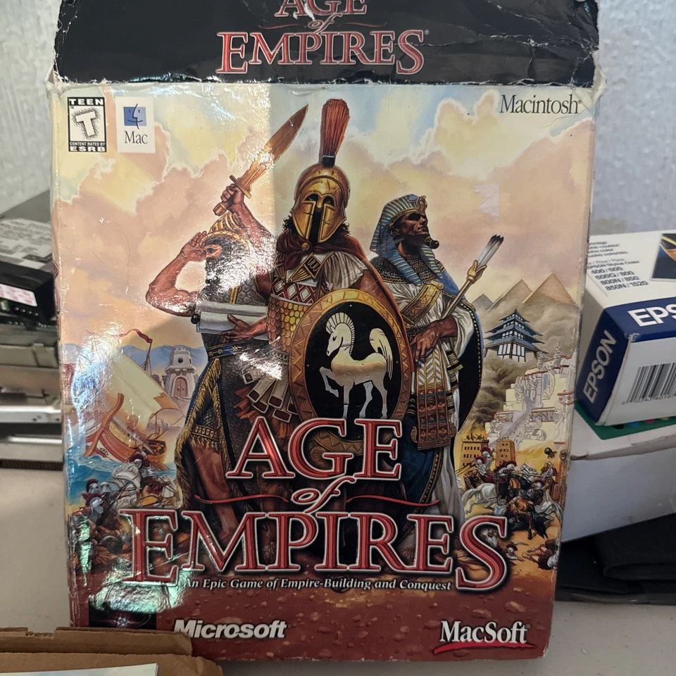 Age of Empires (Microsoft, 1997) - Vintage PC Big Box Game - Game Sealed - Image 4 of 4