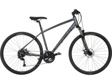 Carrera Endeavour Mens 18-Speed Disc Brakes Hybrid Bike - Grey - Small (Marks)