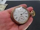 1890 Elgin HH Taylor 33 Pocket Watch, 15j 18s RR, Fahys Gold Filled OF, Runs