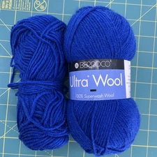 Berroco Ultra Wool 100% SW Wool 100g 219yd 1 1/2 Skein Blue