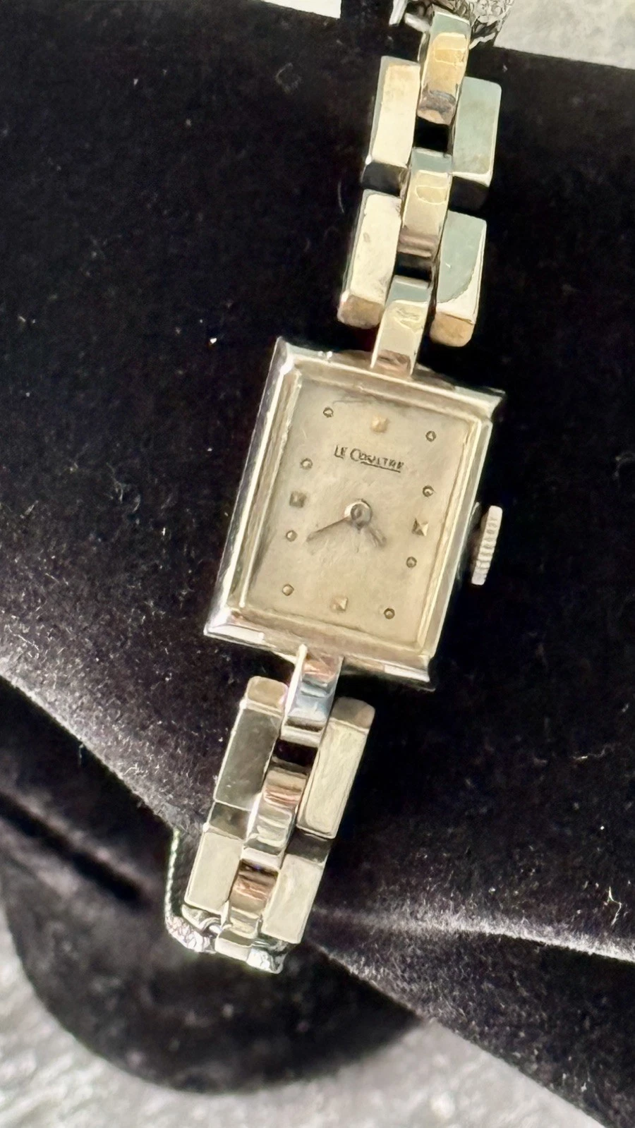 Jaeger LeCoultre — Vintage Ladies White Gold Le Coultre Art Deco Wristwatch