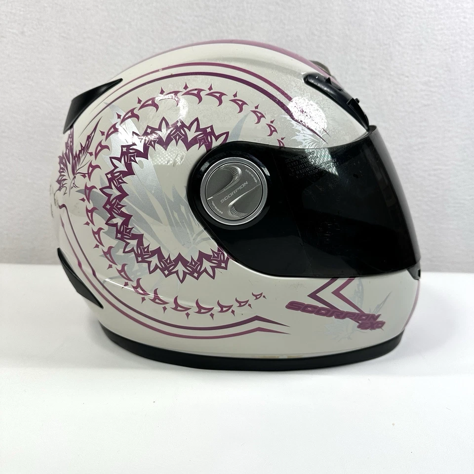 Scorpion EXO-400 Women's Motorcycle Pink Helmet Paradise Full Face Snell Small - Image 4 of 4