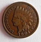1904 UNITED STATES PENNY - INDIAN HEAD - RARE TYPE - Great Coin - Lot #Y18