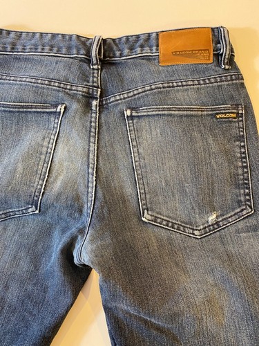 Volcom Men's Jeans Y2K Relaxed Straight, Skater, Street 31x31 White Oak Denim - Picture 8 of 14
