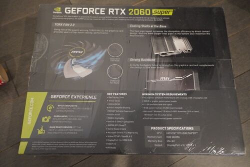 MSI VENTUS GEFORCE RTX 2060 SUPER GP OC EDITION GRAPHIC CARD - Picture 2 of 2