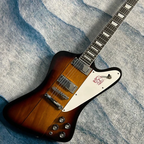 Firebird Electric Guitar Mahogany Body Vintage Sunburst Color H-H Pickups