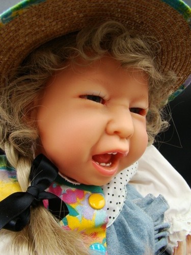 Gotz 21" Vinyl & Stoff Dribble Baby Puppe "Chille" Carin Lossniter Carlos 159/24 - Bild 8 von 11