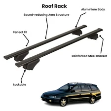 2 Pcs Black Cross Bars for  TOYOTA  CALDINA SW 1996-2001