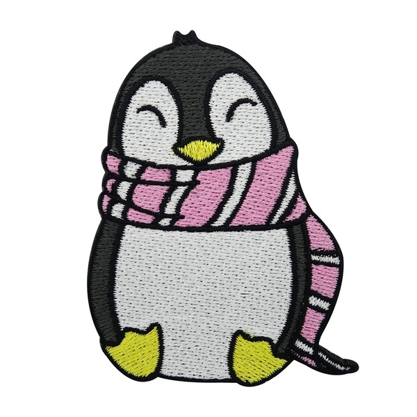 SüßEr Pinguin Mit Schal Patch Zum AufbüGeln | Tier Patches, AufnäHer BüGelbilder-image