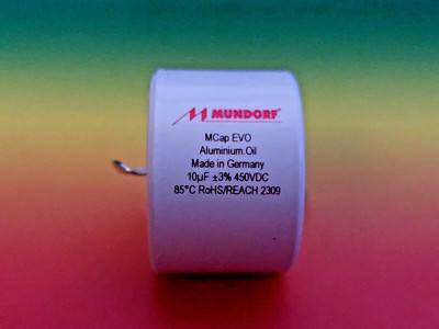 MUNDORF MCAP EVO OIL 10µf 450V innovativer audiophiler Kondensator