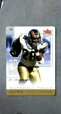 2004 Fleer Ultra Performers Gold Die Cuts #4UP Marshall Faulk Rams