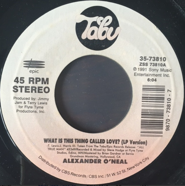 Alexander O'Neal – What Is This Thing Called Love? 45 RPM RECORD