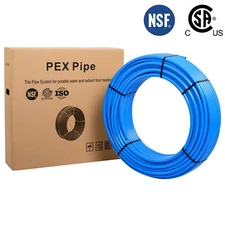 EFIELD 3/4" x 300ft Blue Pex-b Tubing/Pipe For Potable Water Application, NSF
