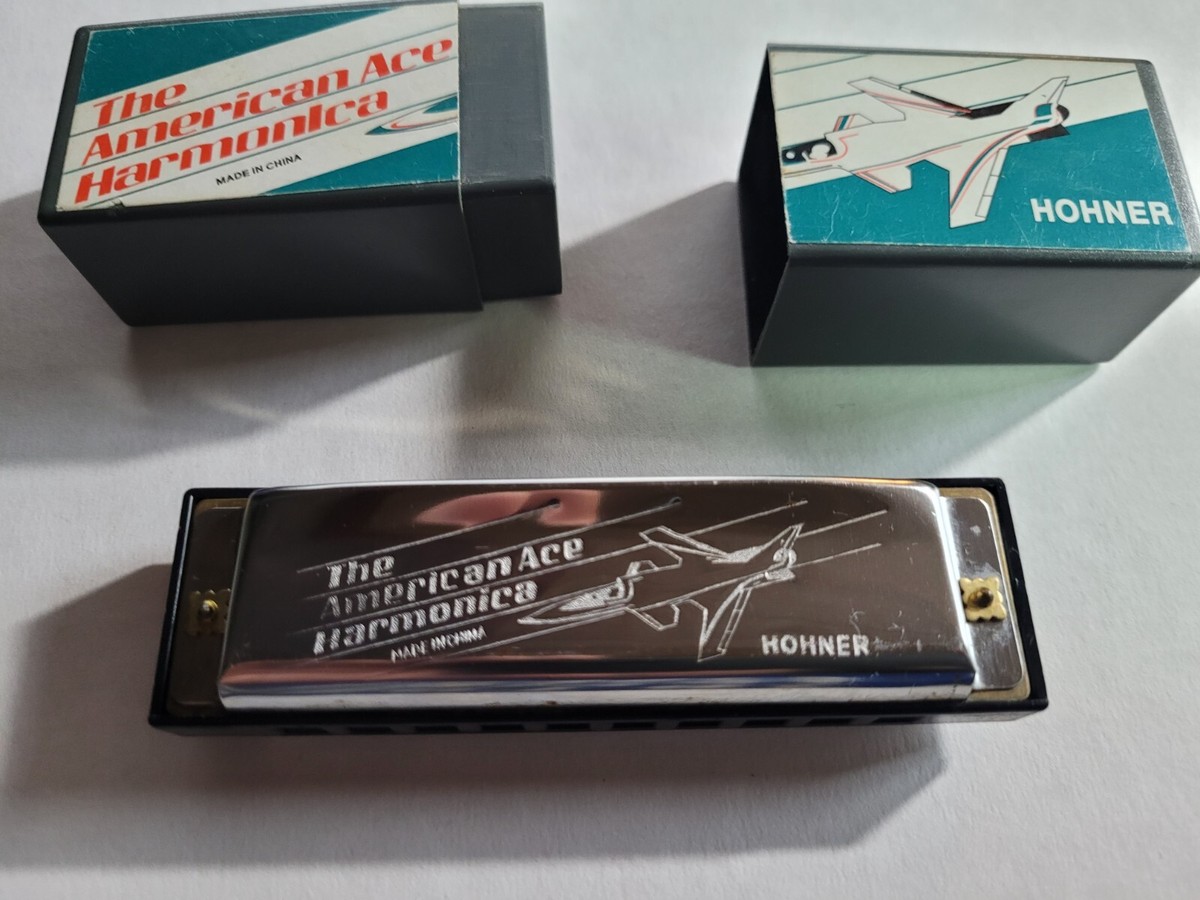 【ビンテージ】Hohner ハーモニカ American Ace C調 Vintage HOHNER The American Ace Harmonica Key of C With Box