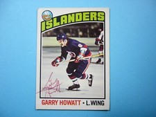 1976/77 O-PEE-CHEE NHL HOCKEY CARD #206 GARRY HOWATT VG/EX AUTO AUTOGRAPH OPC