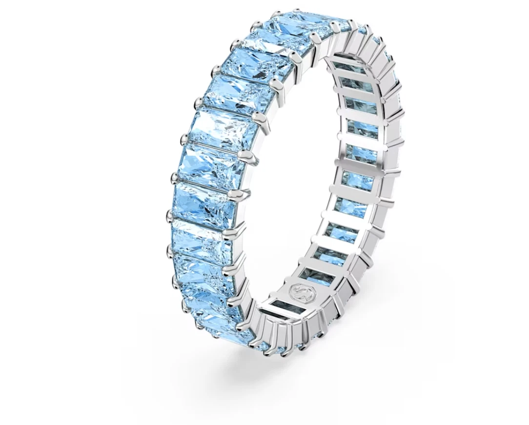 Anello swarovski clearance con pietra blu