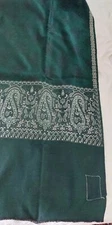 Vintage Unused 100% Pure Kashmiri Shawl Made In India 38 X 78 Brij Mohan Mehra