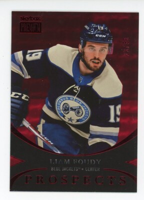 2020-21 Skybox Metal Universe Prospects Liam Foudy Star Rubies #ed 23/50 RC
