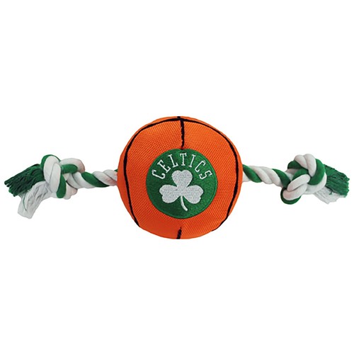Pets First NBA Basketball Dog Toy with Tug Ropes & Inner Squeaker Tough Dog Toy - Picture 16 of 69